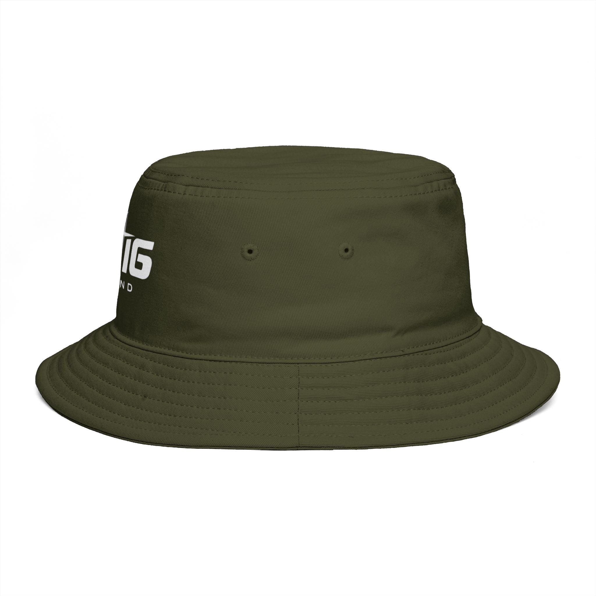 JS16 Drift Logo Bucket Hat — Black Embroidered Streetwear Sun Hat