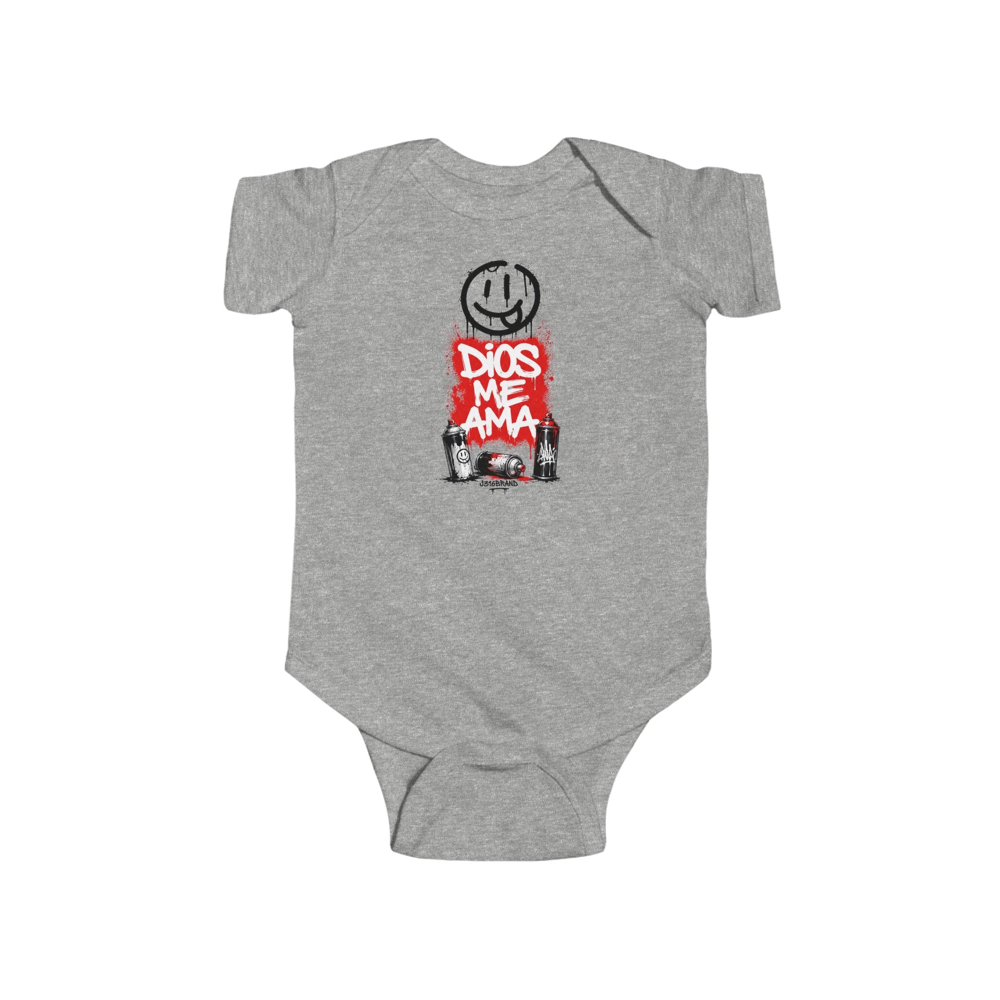 J316 Infant Bodysuit Dios Me Ama