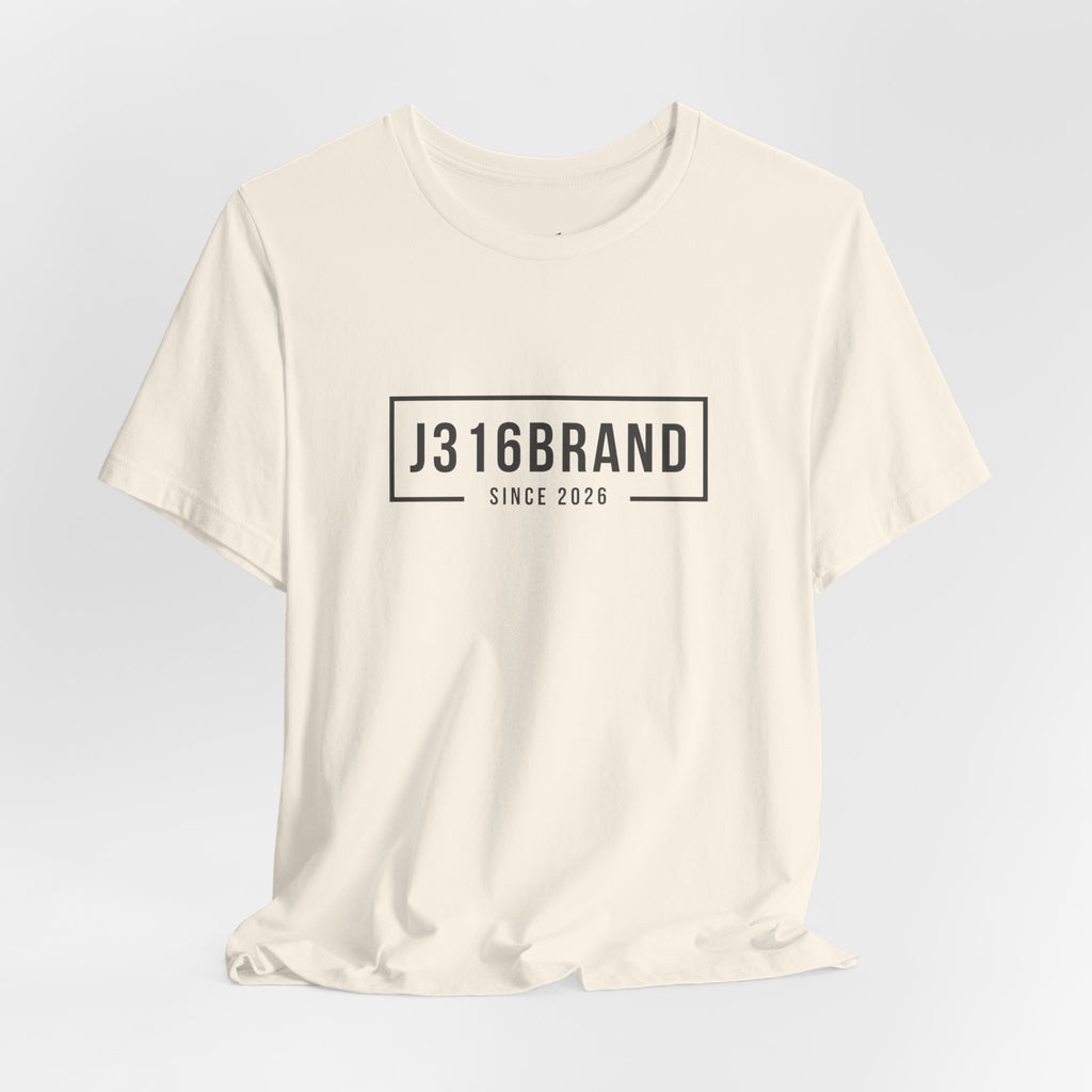 J316BRAND Graphic Tee — Minimal Box Logo T-Shirt