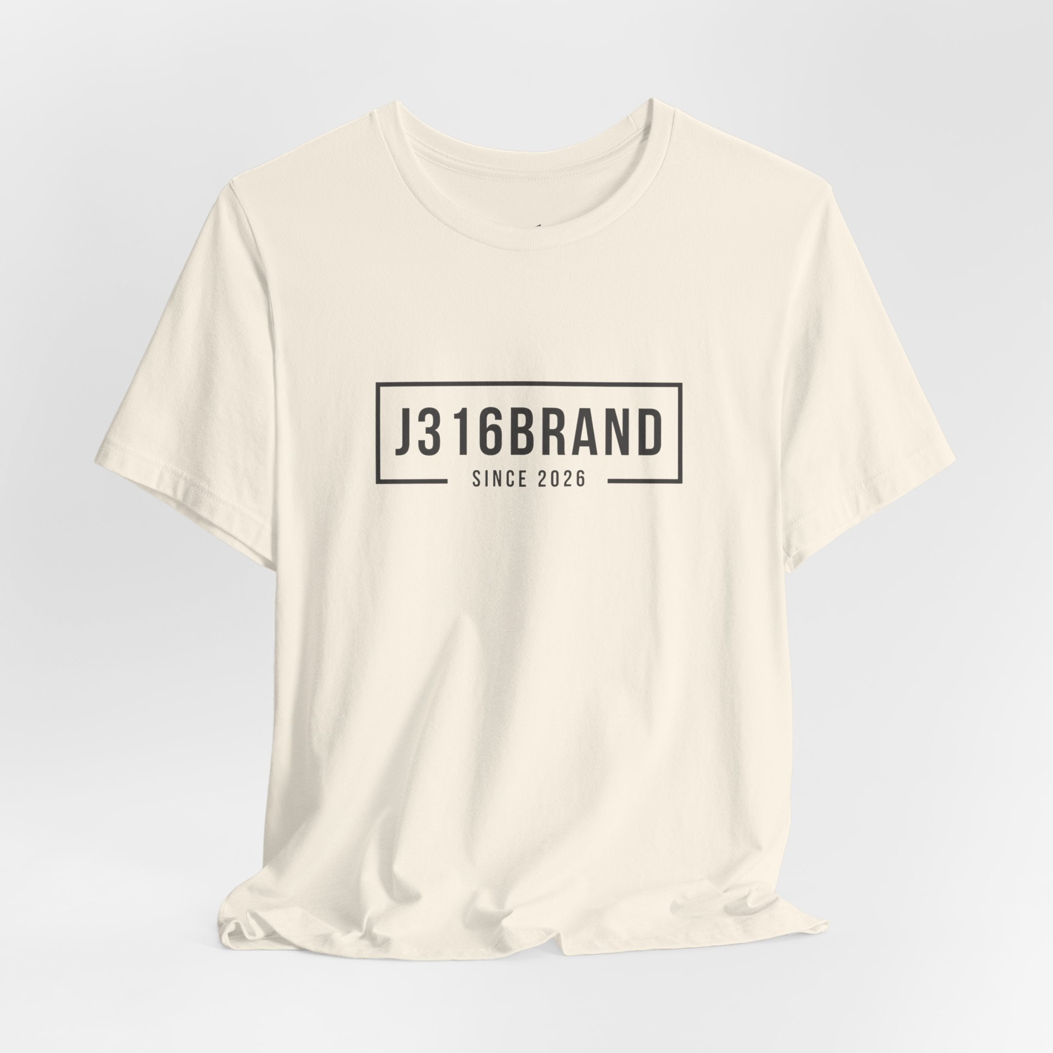 J316BRAND Graphic Tee — Minimal Box Logo T-Shirt