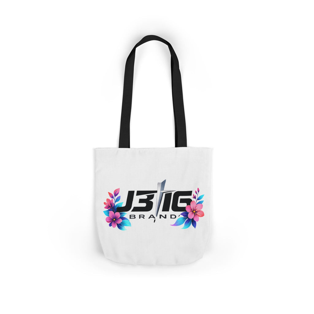 J316 Brand Floral logo canvas tote