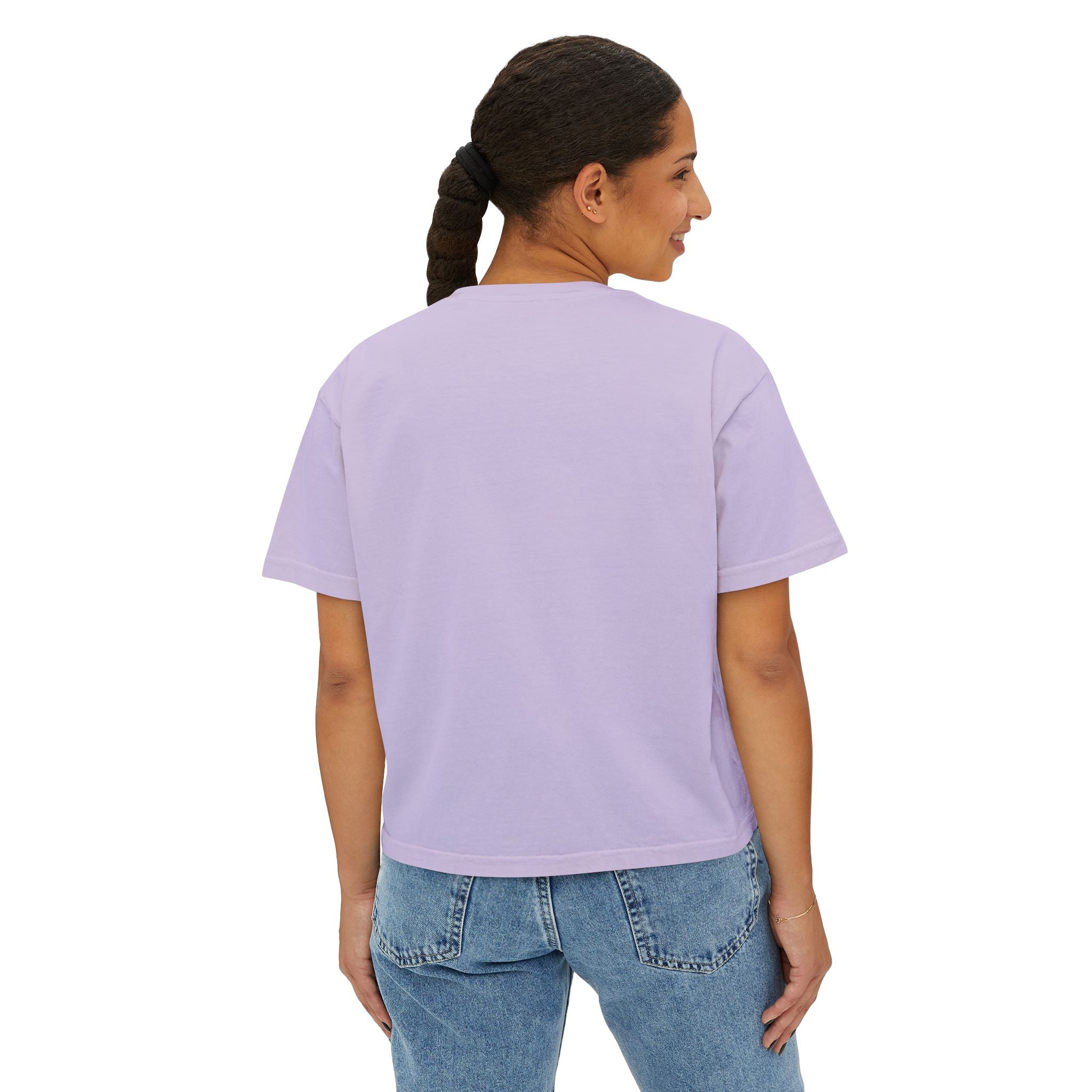 Boxy Tee — Minimal 'JBIG' Logo Women's Crop T-Shirt