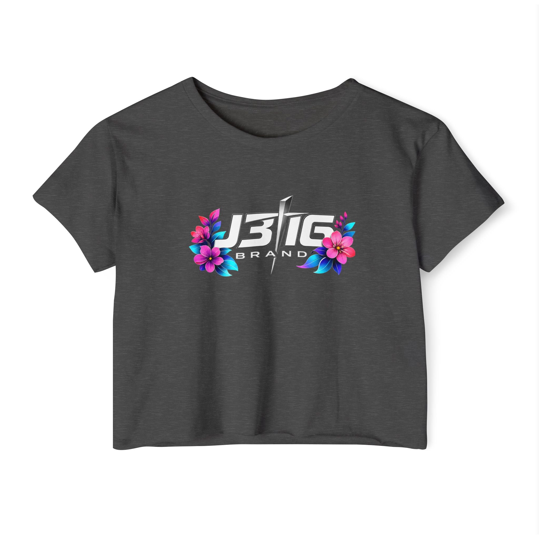 Women's 'B1G' Floral Festival Crop Top