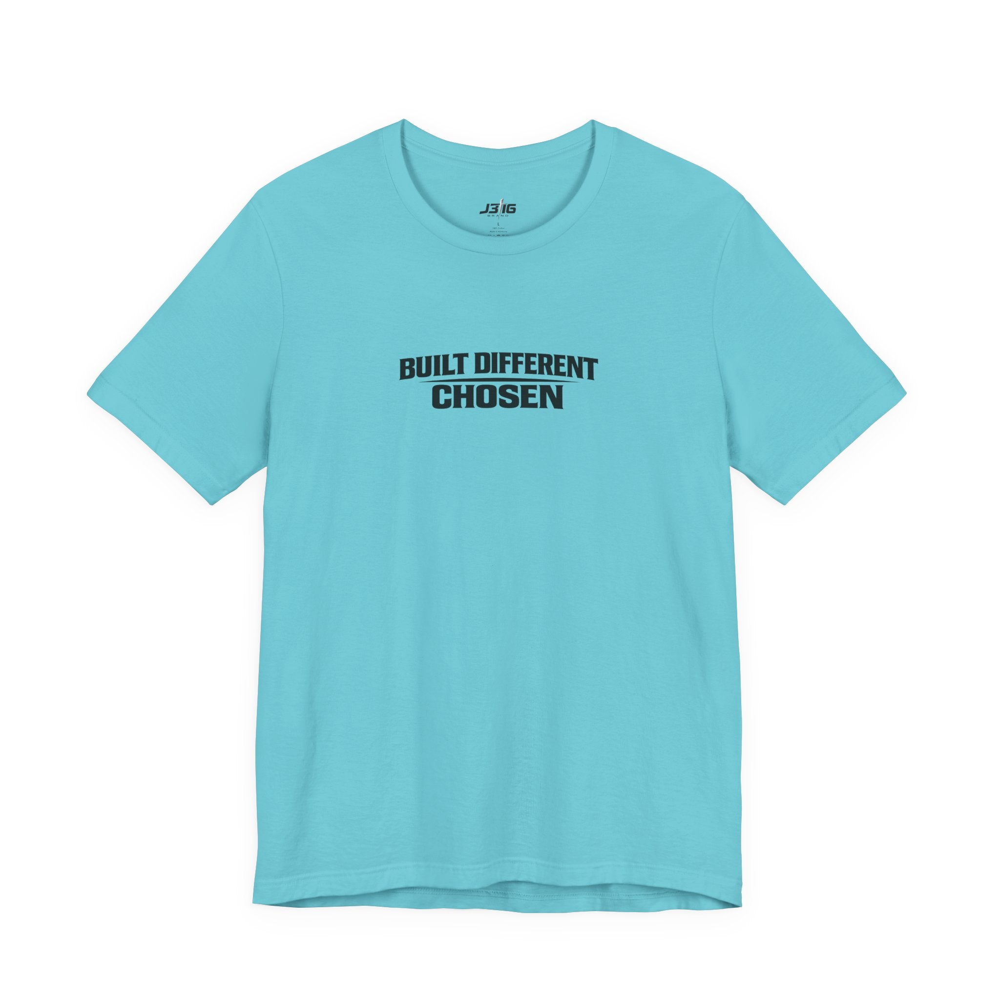 Built Different Chosen Tee — Motivational Minimalist Graphic T-Shirt