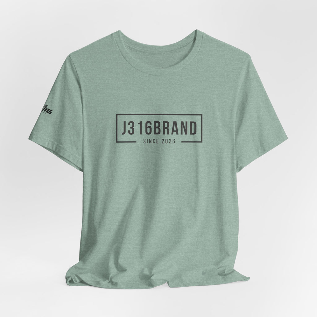 J316BRAND Graphic Tee — Minimal Box Logo T-Shirt