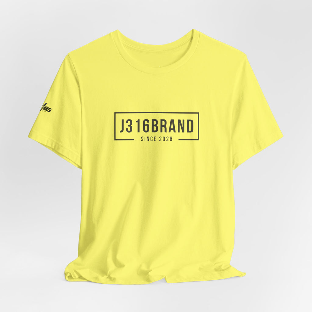 J316BRAND Graphic Tee — Minimal Box Logo T-Shirt