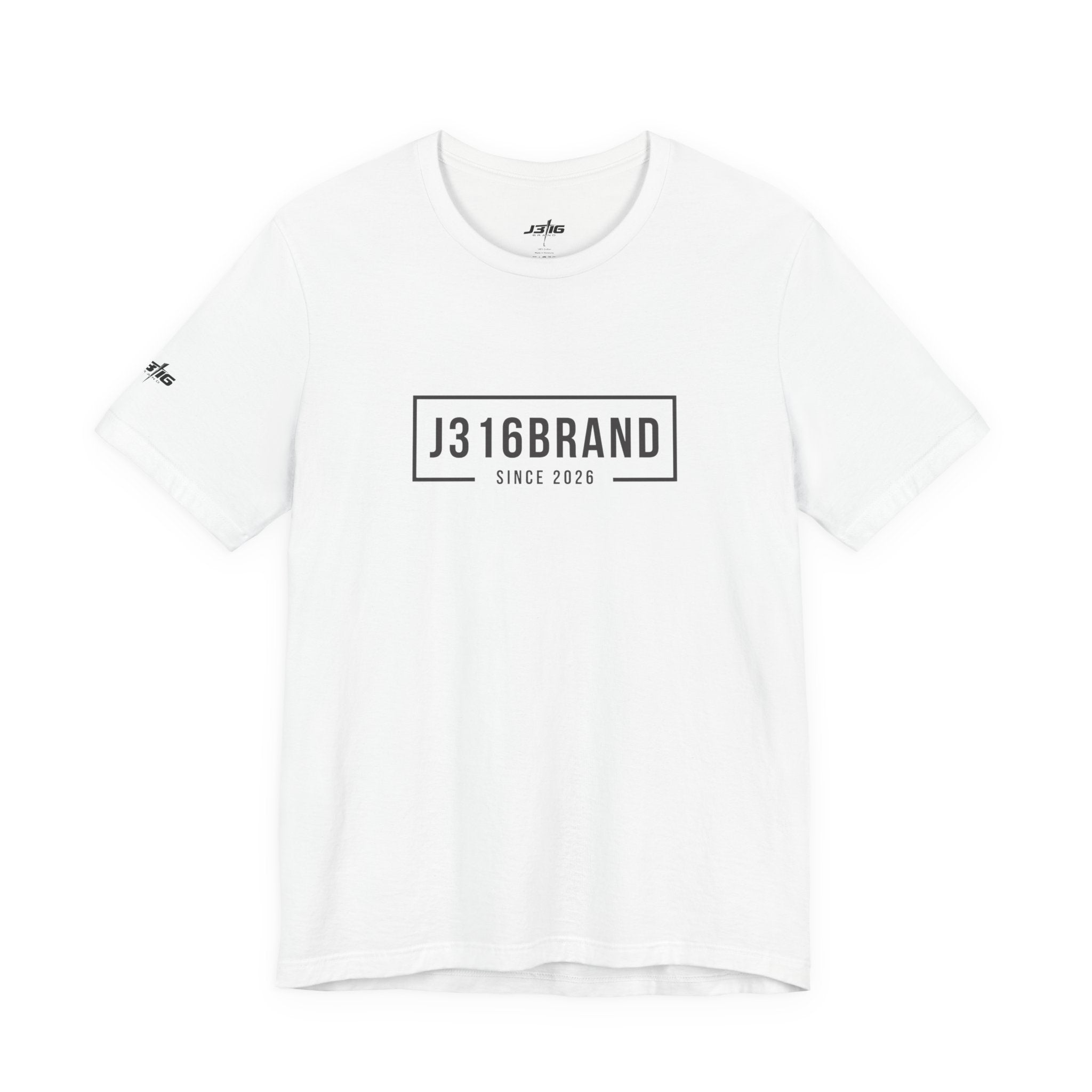 J316BRAND Graphic Tee — Minimal Box Logo T-Shirt