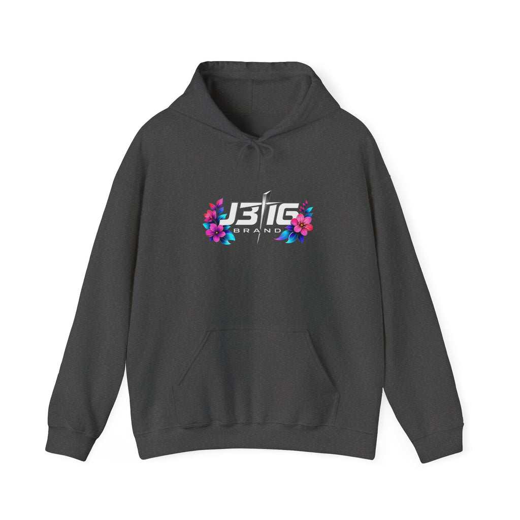 J316 Floral Logo Hoodie Dark
