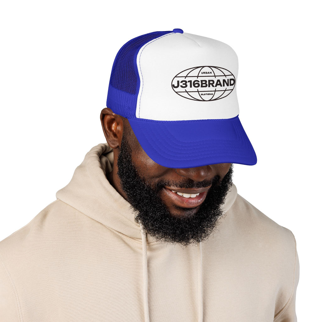 J316 Globe Foam Trucker Hat Dark