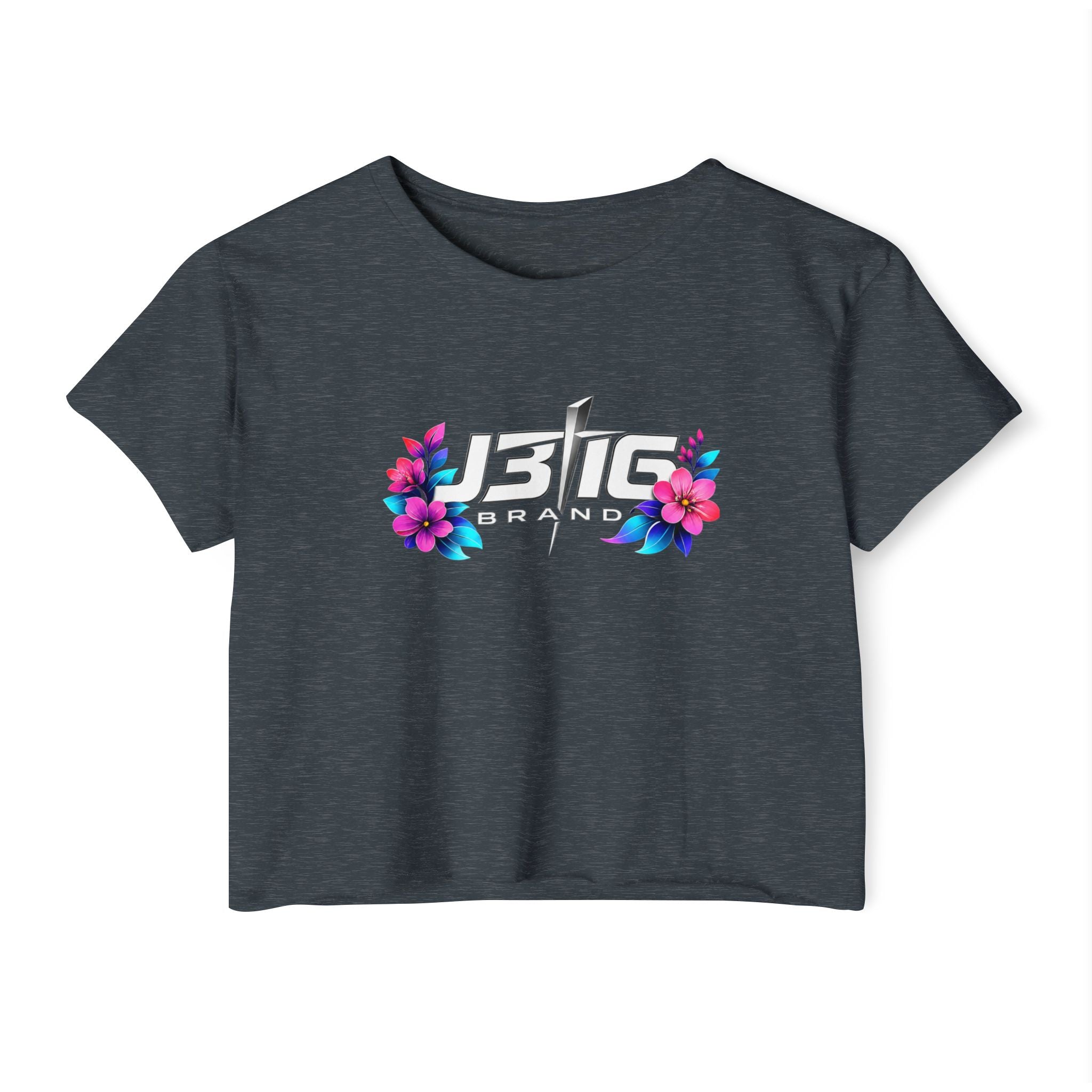 Women's 'B1G' Floral Festival Crop Top