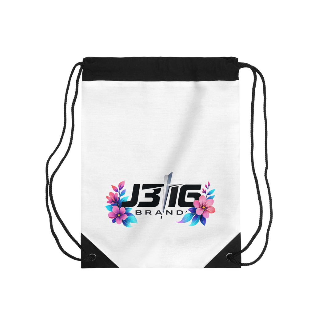 J316 Floral logo Drawstring bag