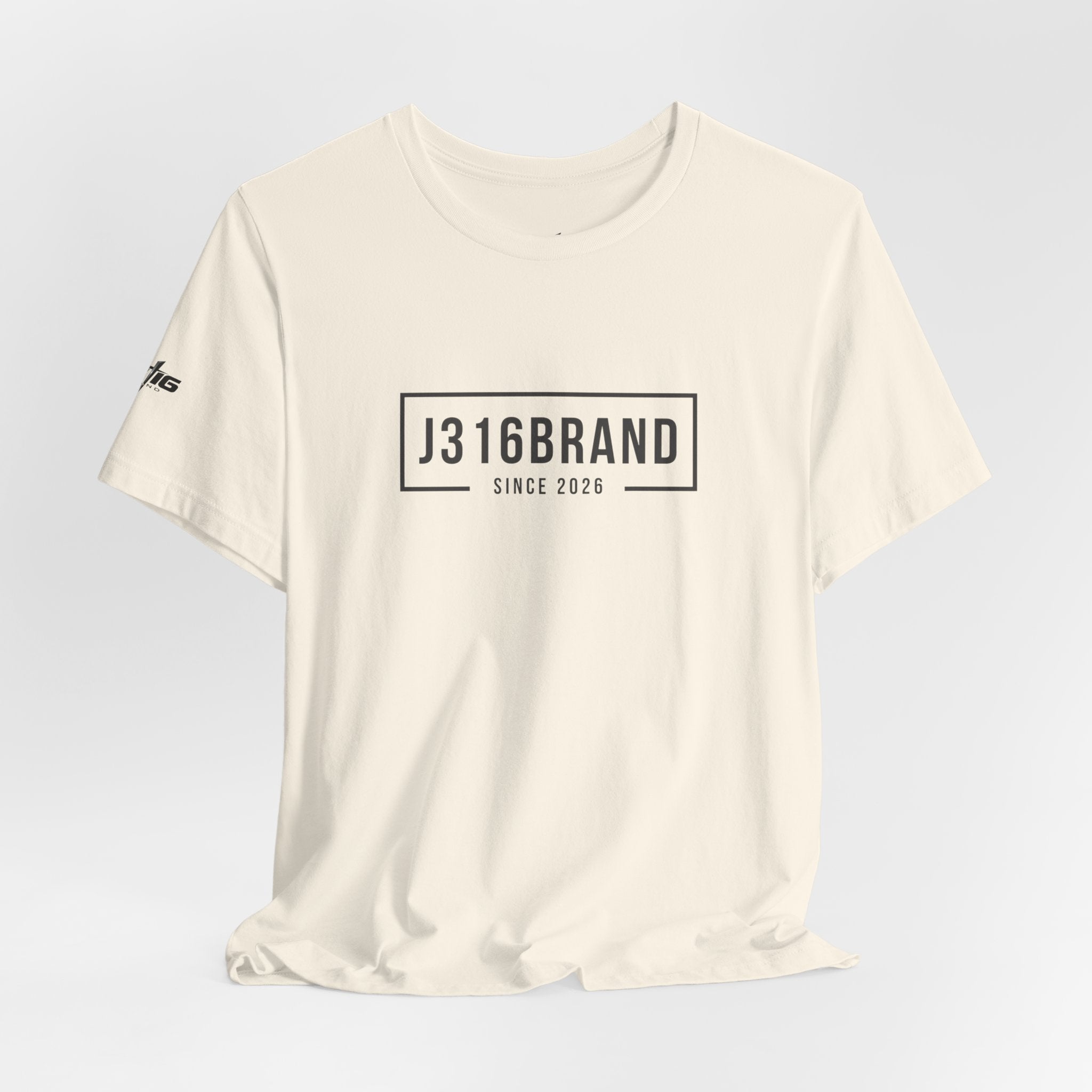 J316BRAND Graphic Tee — Minimal Box Logo T-Shirt