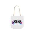 J316 Brand Floral logo canvas tote