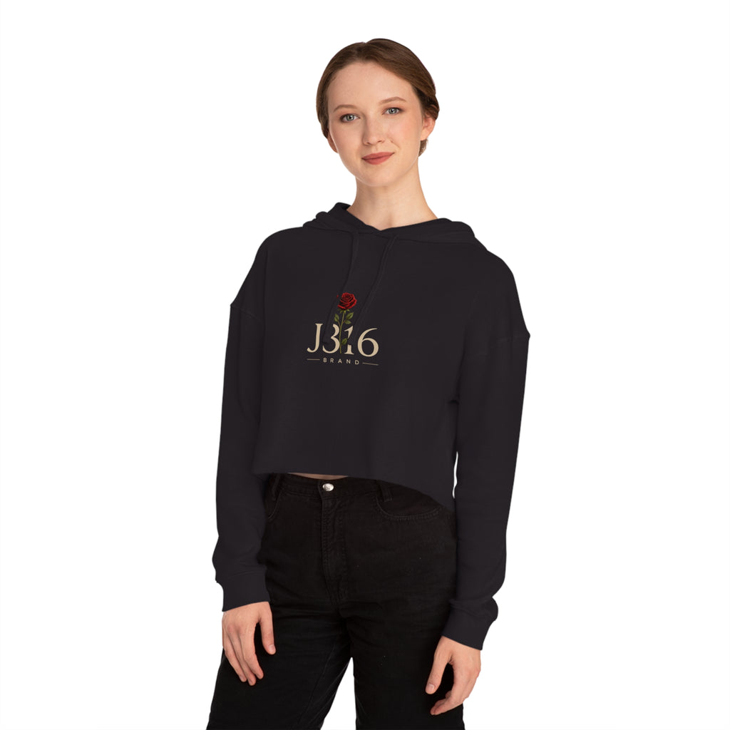 J316 Reborn Women’s Crop Hoodie Dark