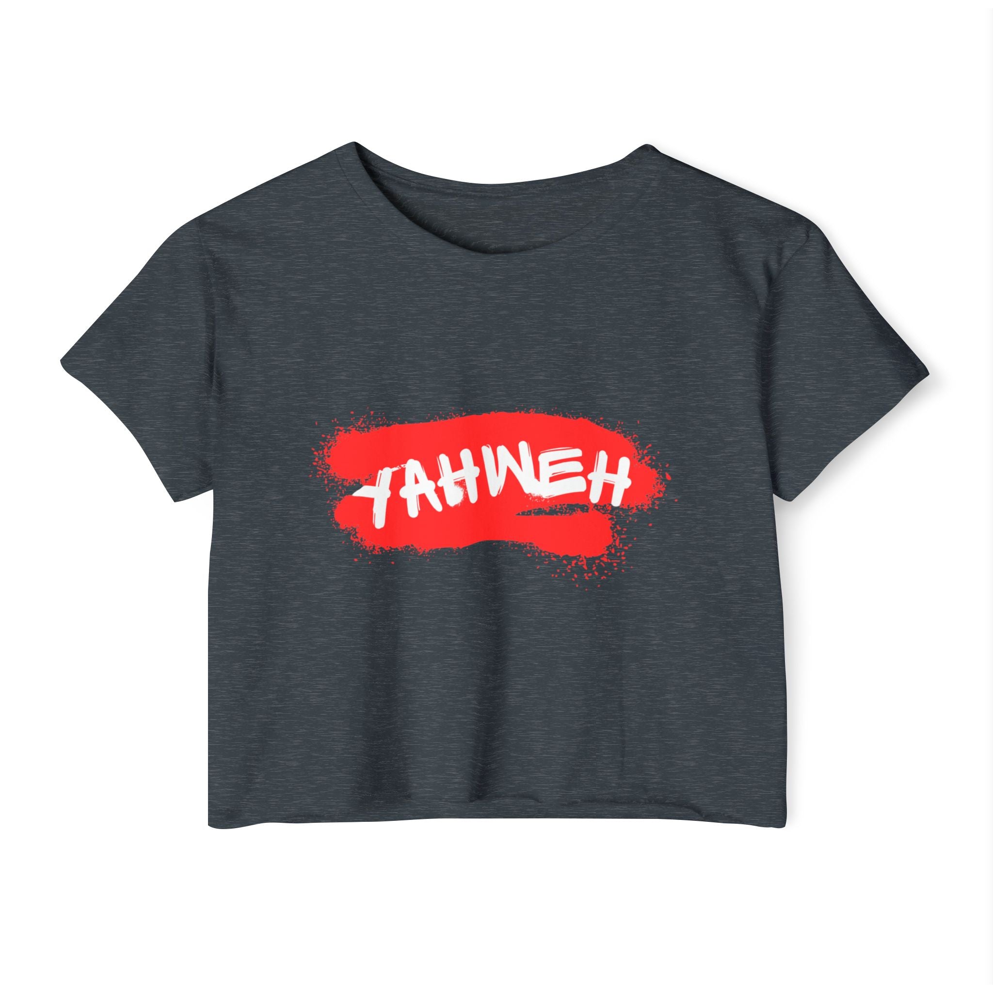 J316 Yahweh Womens Crop Top Dark