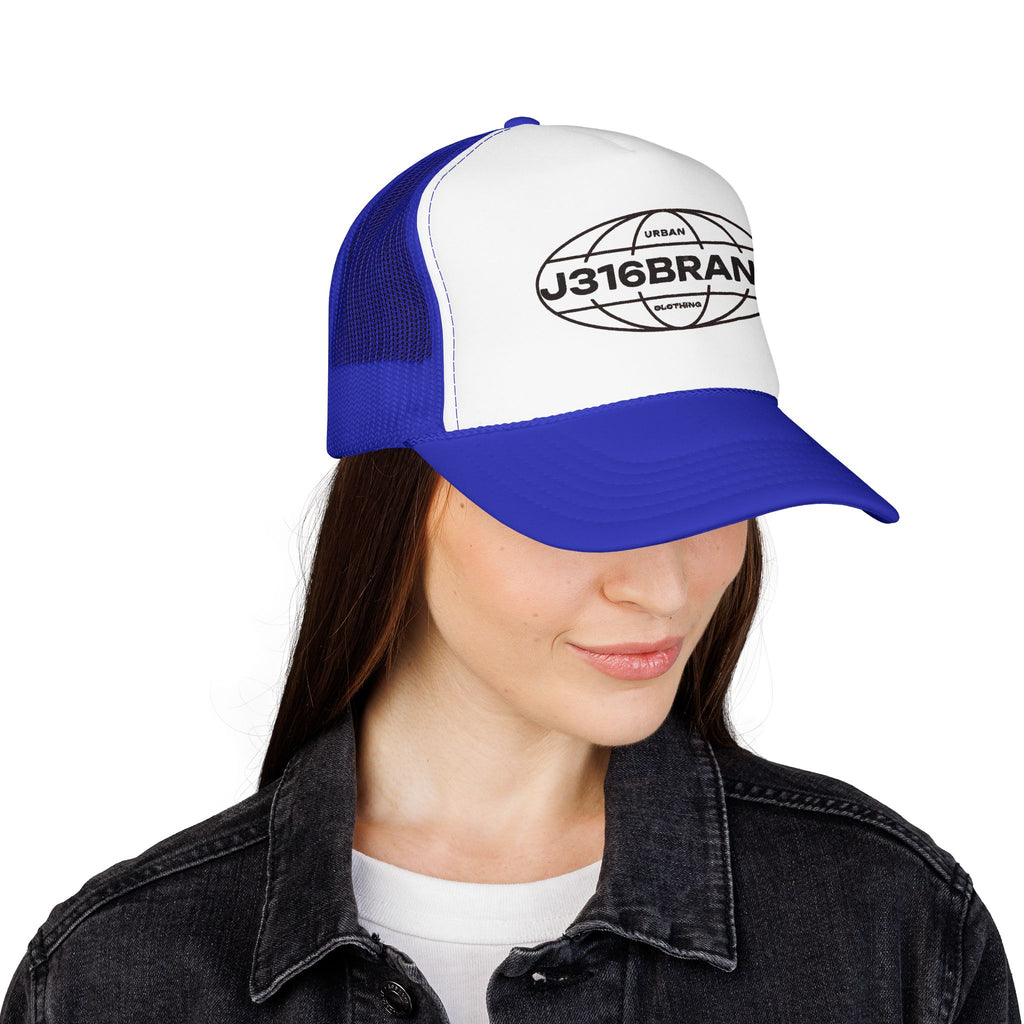 J316 Globe Foam Trucker Hat Dark