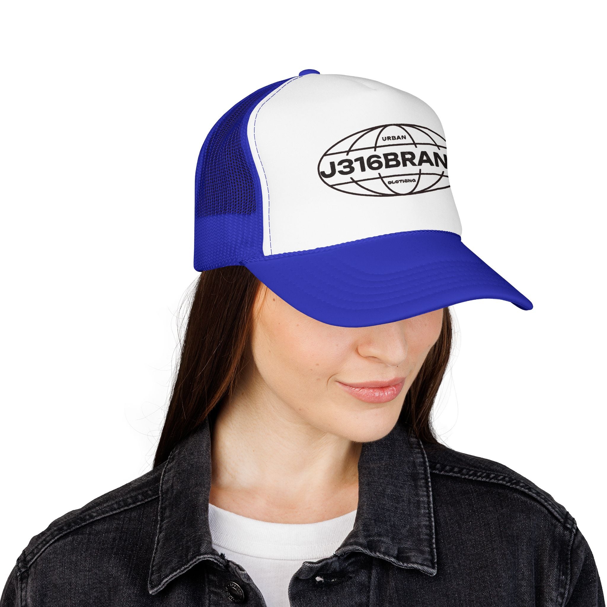 J316 Globe Foam Trucker Hat Dark