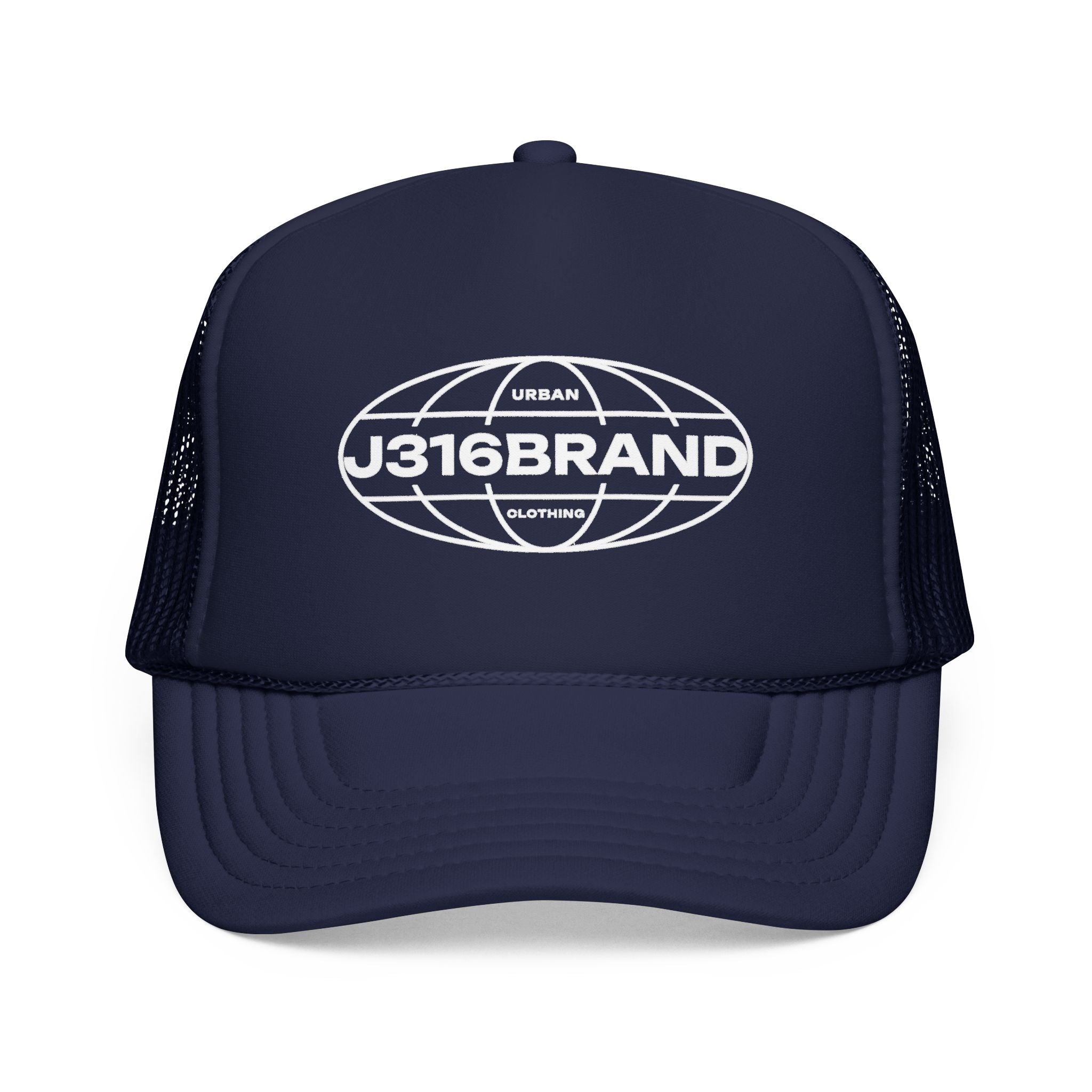 J316 Globe Logo Foam Trucker Hat