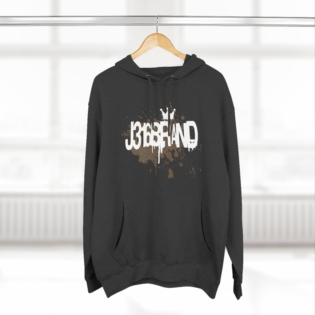 J316  Grunge Logo Hoodie