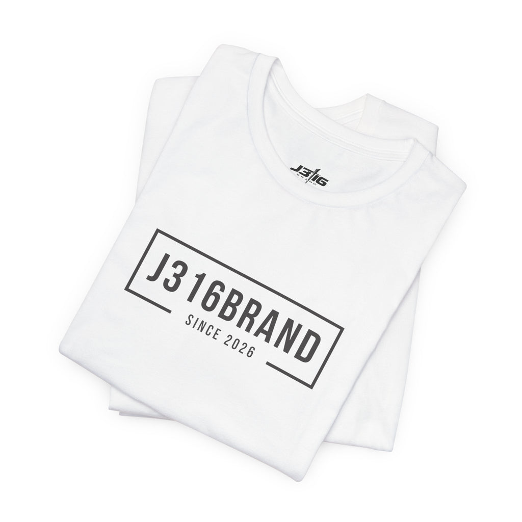 J316BRAND Graphic Tee — Minimal Box Logo T-Shirt