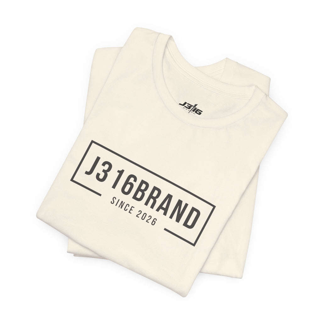 J316BRAND Graphic Tee — Minimal Box Logo T-Shirt