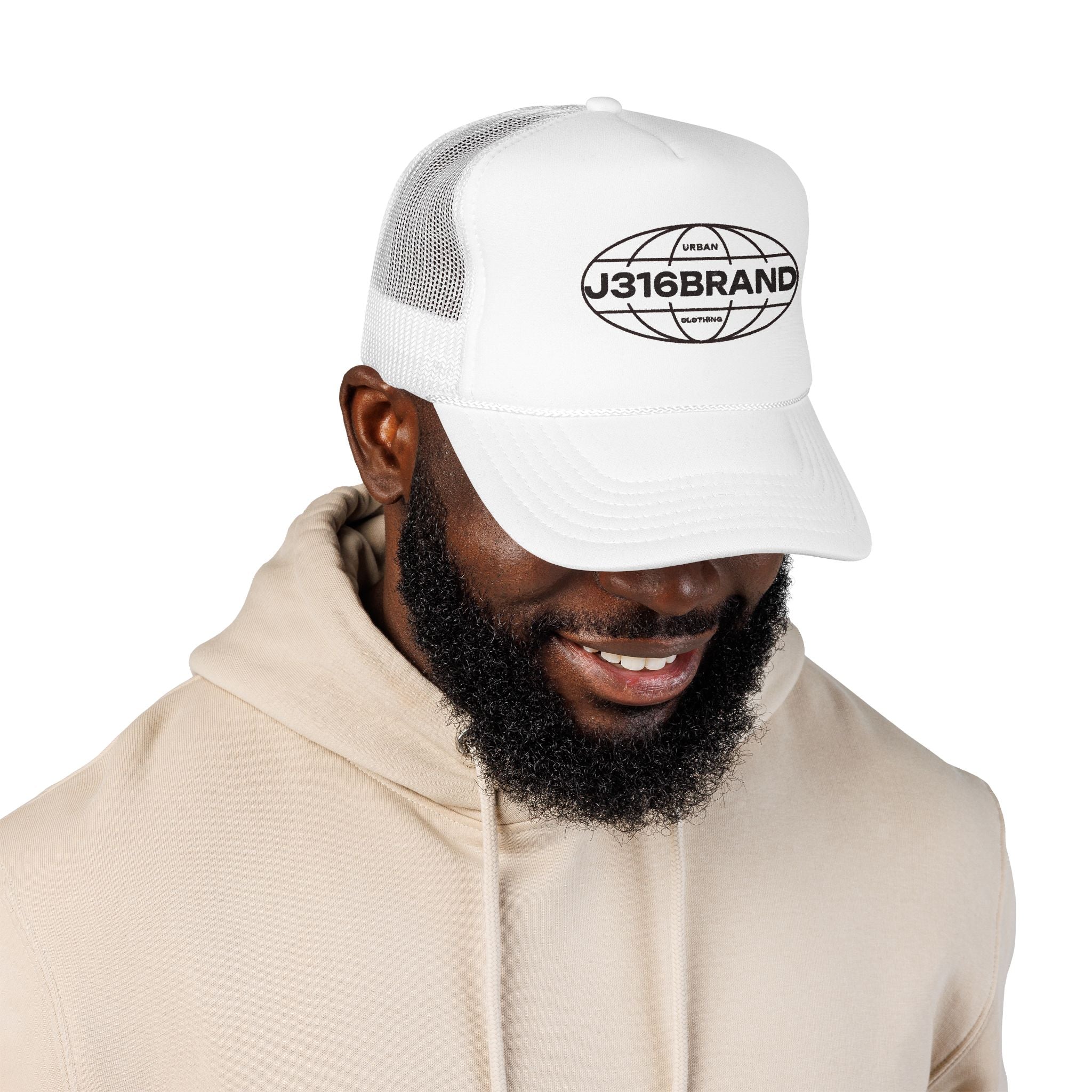 J316 Globe Foam Trucker Hat Dark