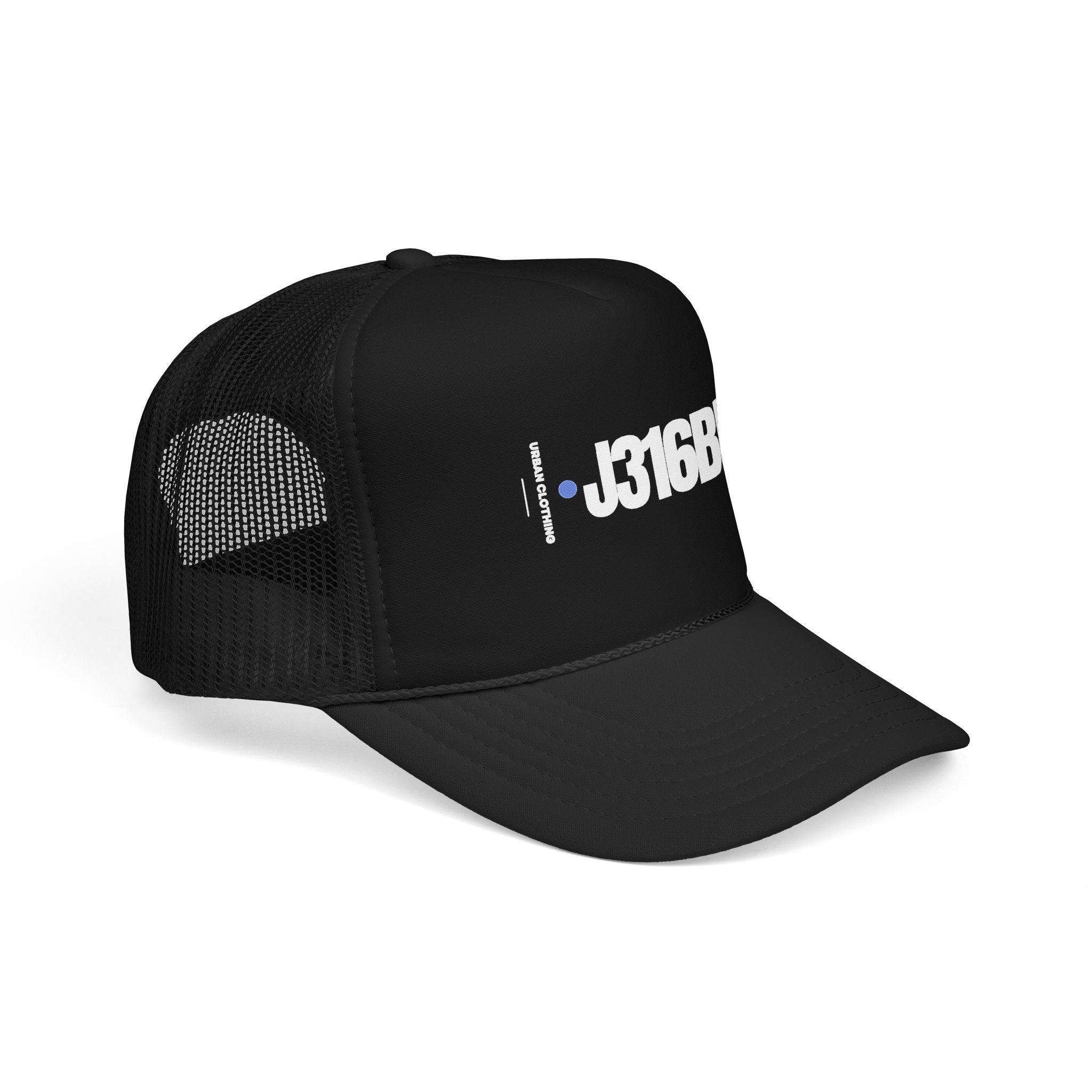 J316BRAND Foam Trucker Hat Dark