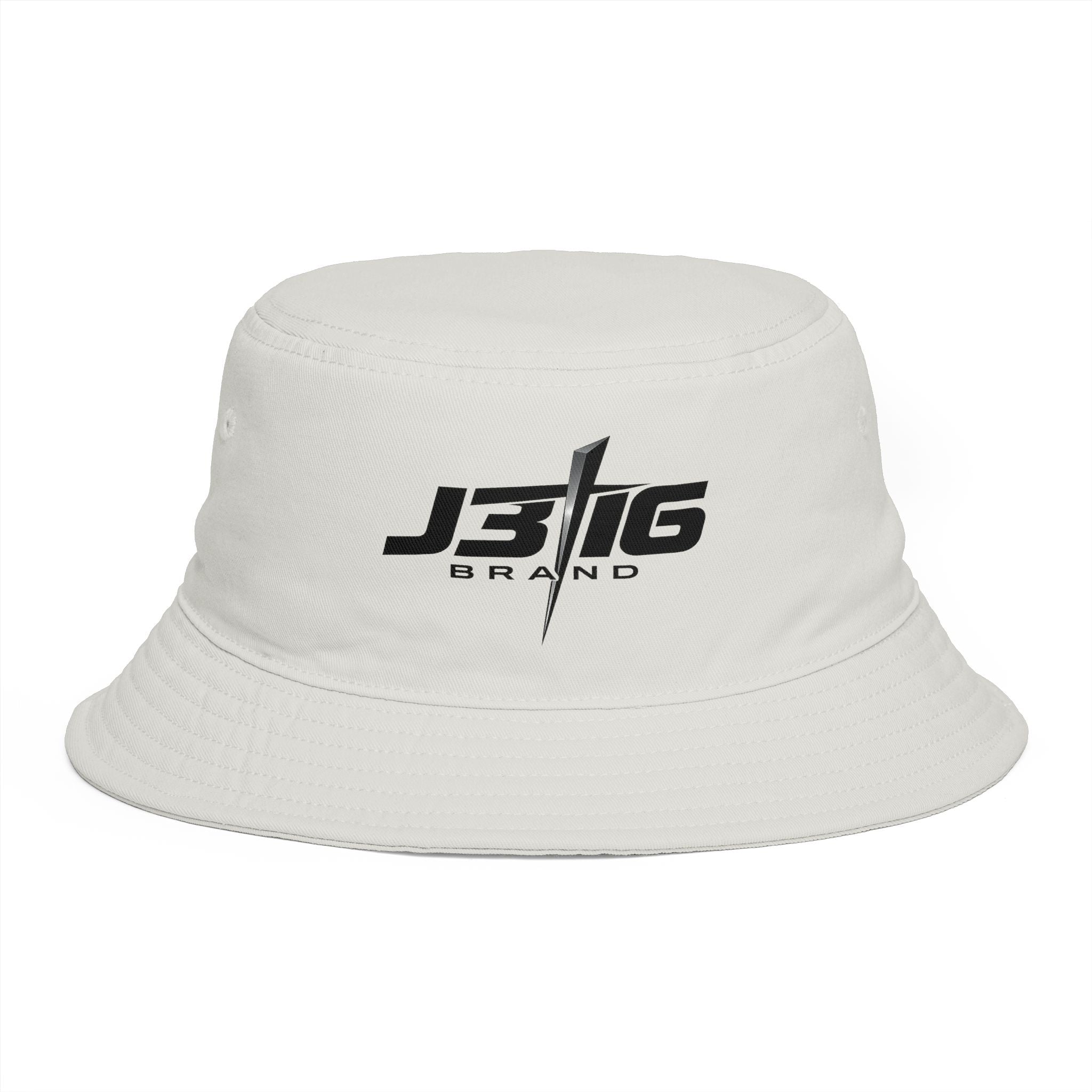 Minimalist JBIG Logo Bucket Hat — Casual Streetwear Sun Protection