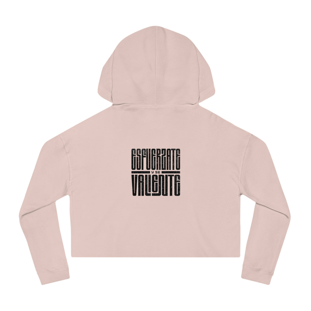 J316 Esfuérzate y se Valiente Cropped Hoodie