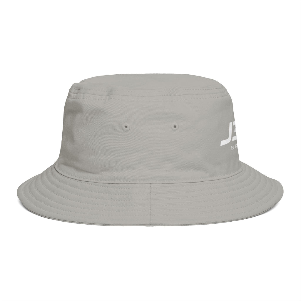 JS16 Drift Logo Bucket Hat — Black Embroidered Streetwear Sun Hat