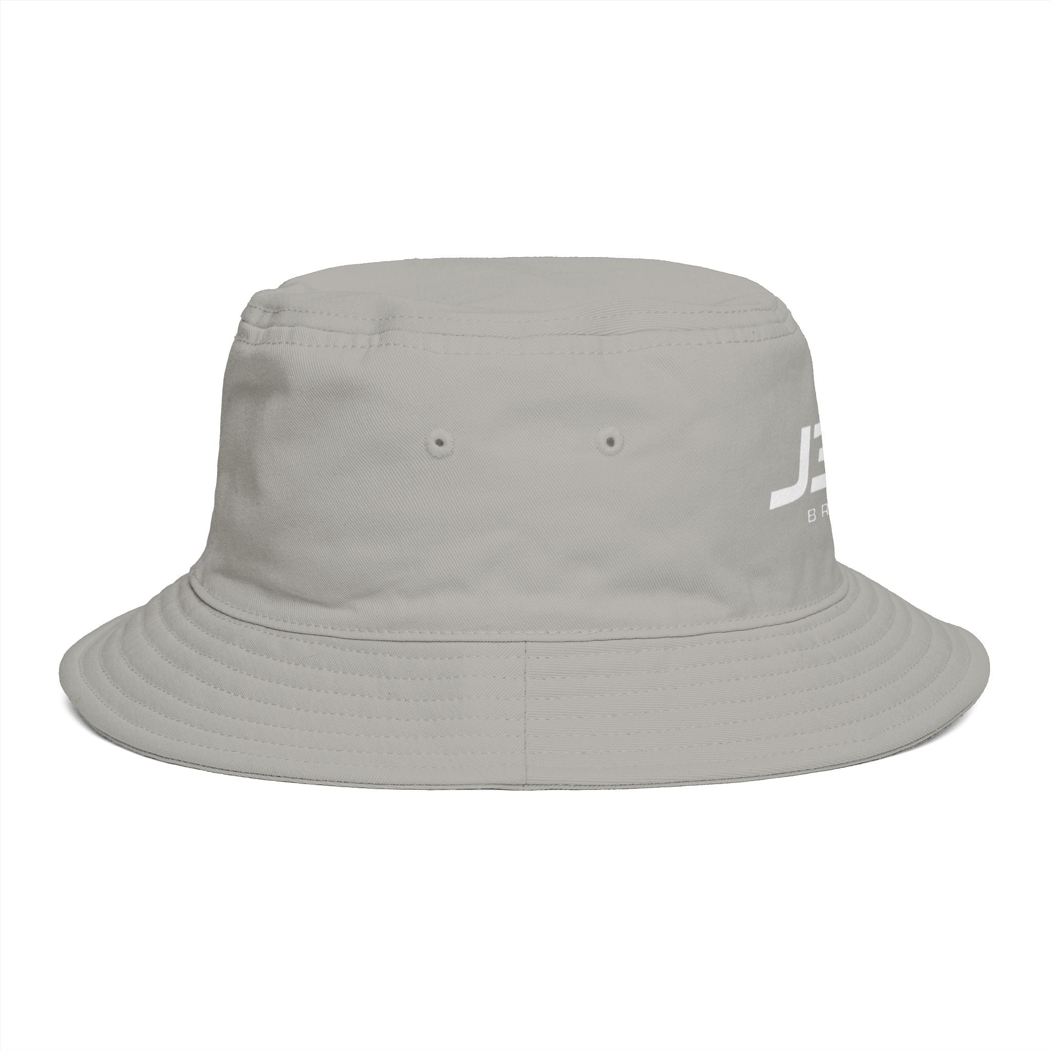 JS16 Drift Logo Bucket Hat — Black Embroidered Streetwear Sun Hat
