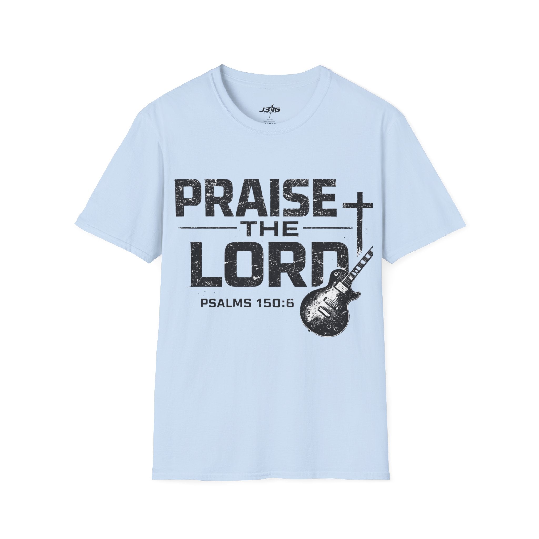 Praise the Lord T-Shirt — Psalms 150:6 Guitar Christian Tee