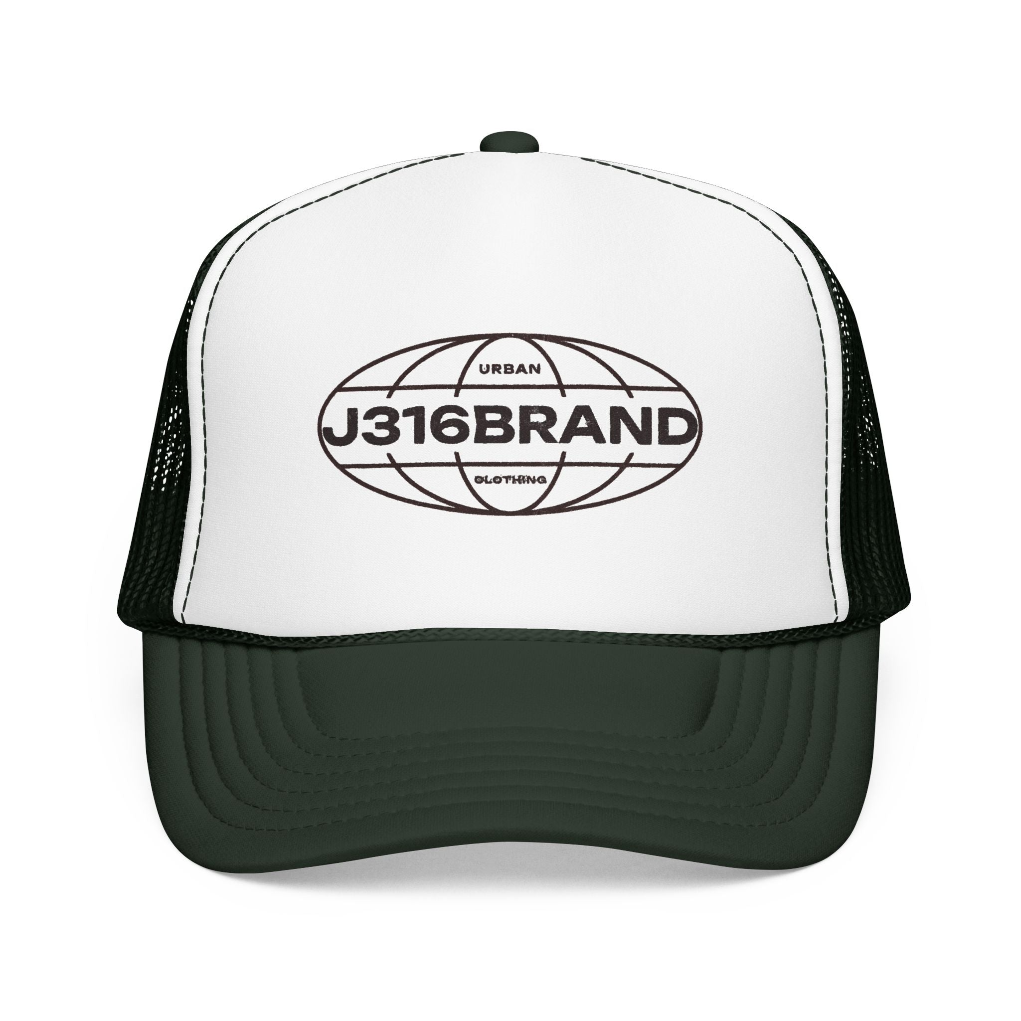 J316 Globe Foam Trucker Hat Dark