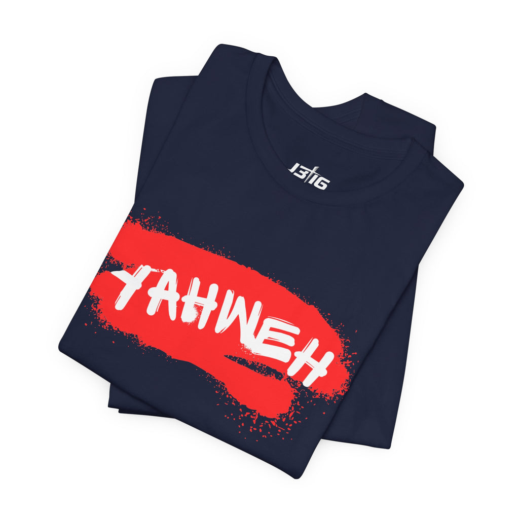 Yahweh Brushstroke Tee – Christian Faith Graphic T-Shirt