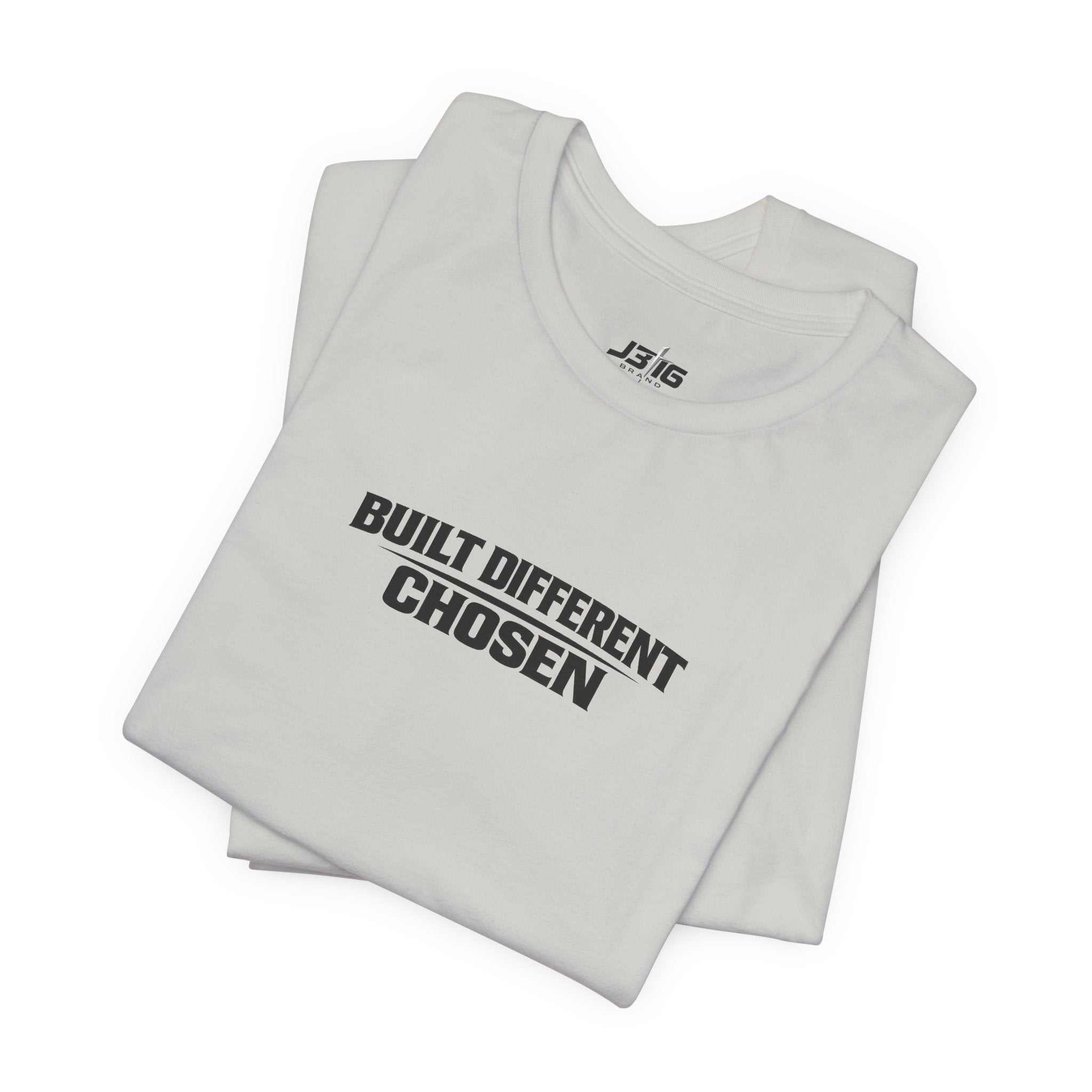Built Different Chosen Tee — Motivational Minimalist Graphic T-Shirt