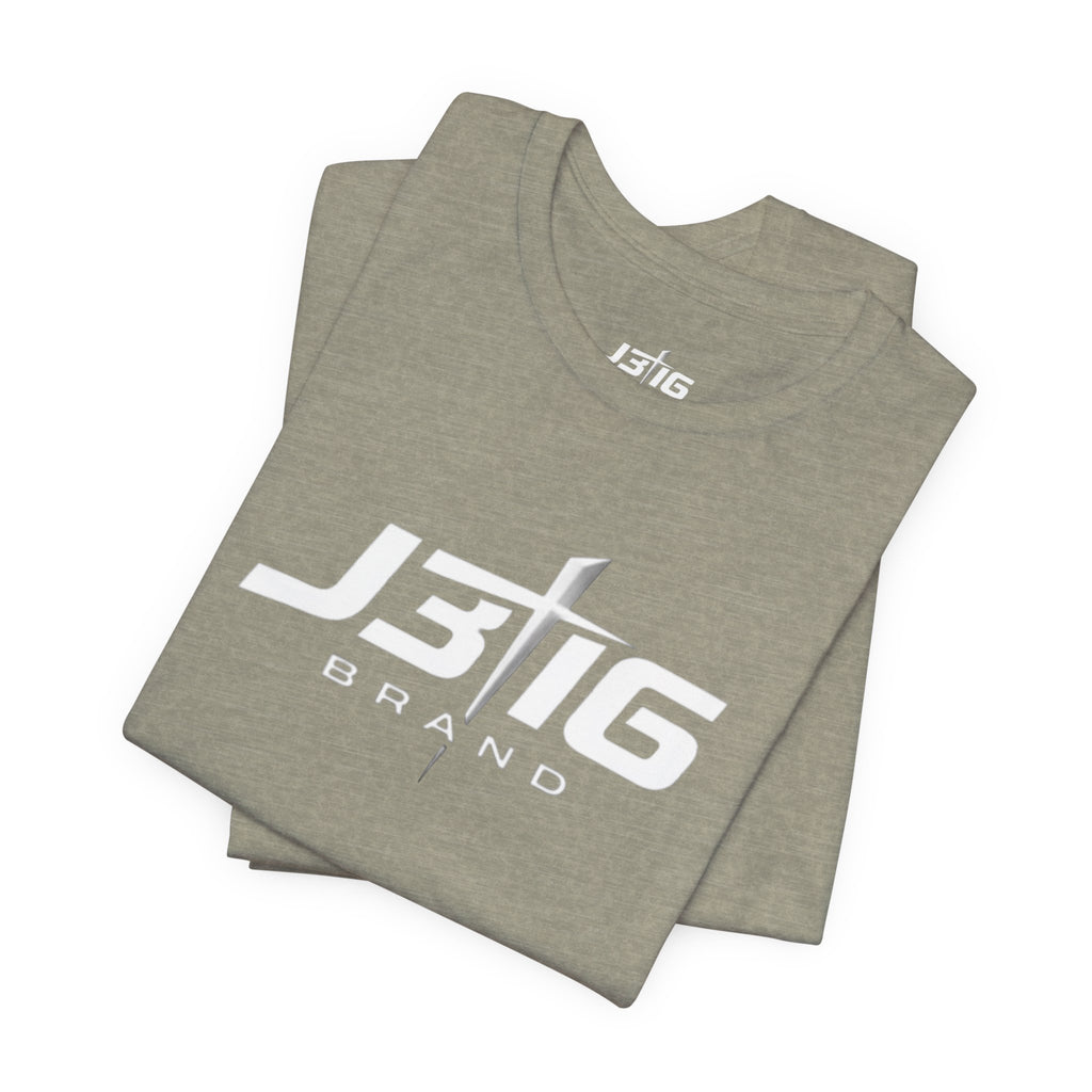 J3T6 Brand Logo Tee - Men's Heathered Graphic T-Shirt