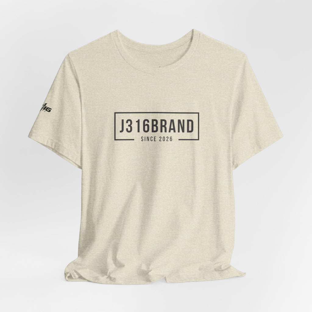 J316BRAND Graphic Tee — Minimal Box Logo T-Shirt