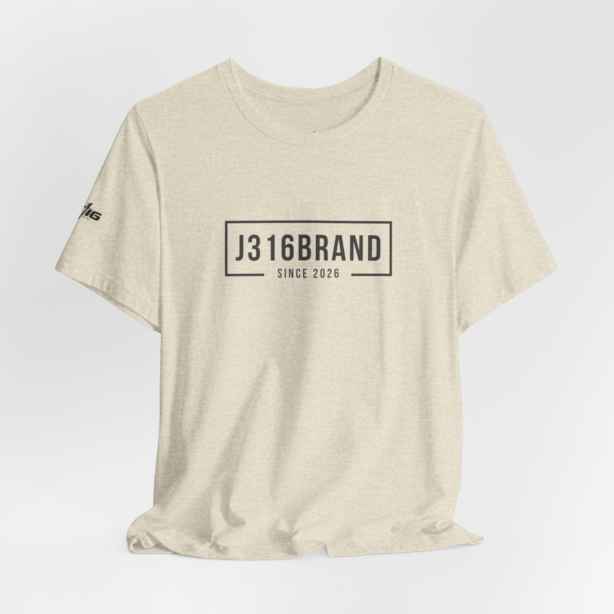 J316BRAND Graphic Tee — Minimal Box Logo T-Shirt