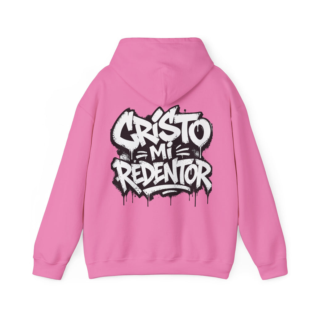 Cristo Mi Redentor Hoodie — Graffiti Christian Faith Sweatshirt