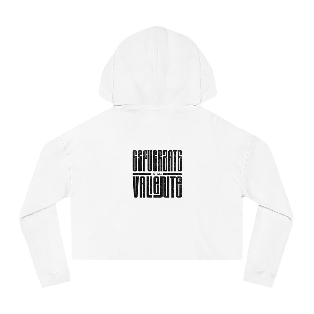J316 Esfuérzate y se Valiente Cropped Hoodie