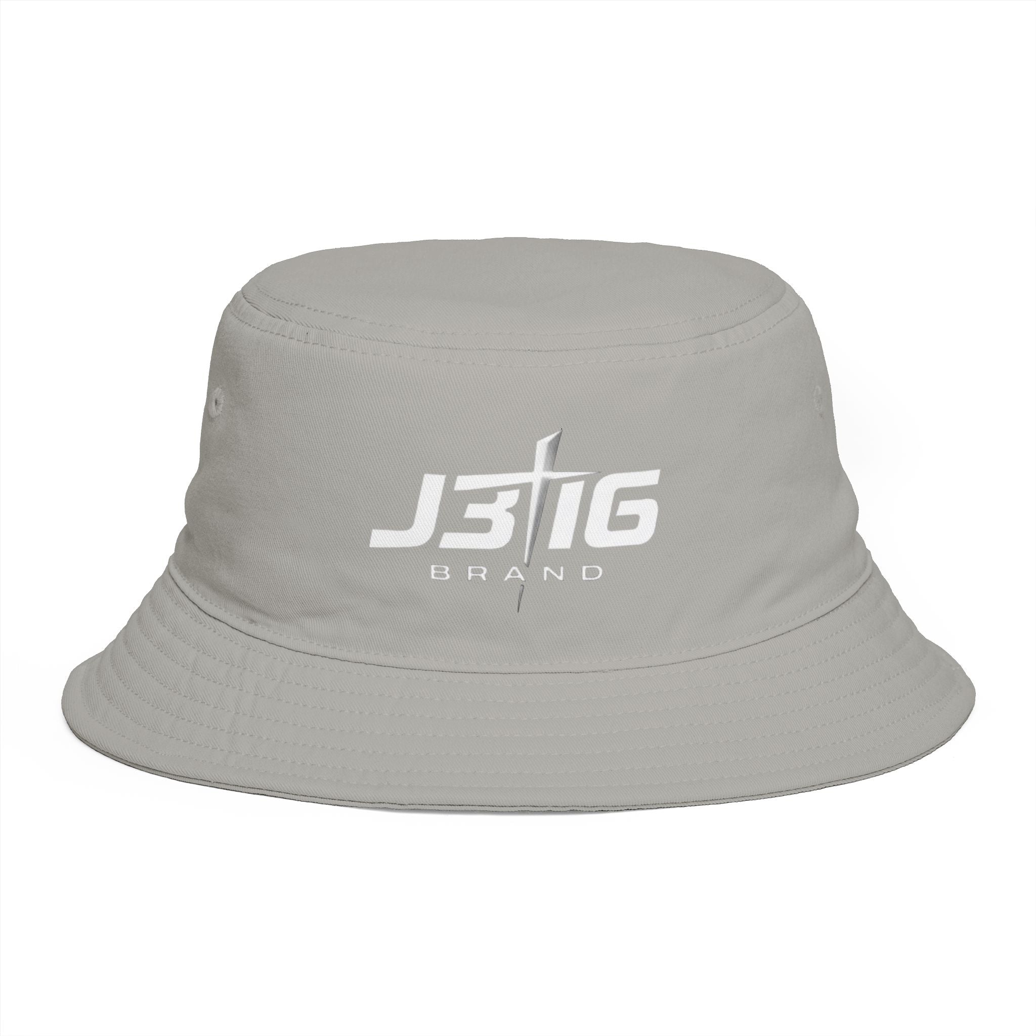 JS16 Drift Logo Bucket Hat — Black Embroidered Streetwear Sun Hat