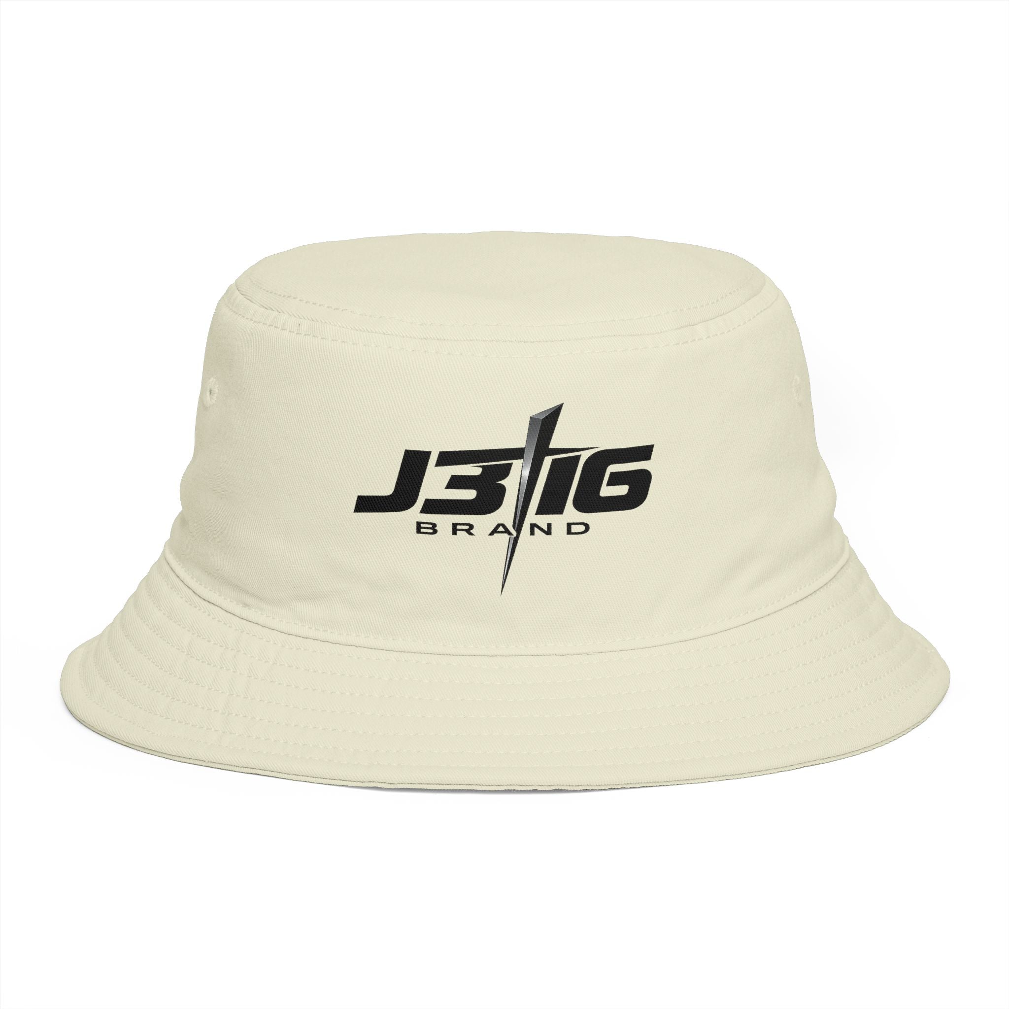 Minimalist JBIG Logo Bucket Hat — Casual Streetwear Sun Protection