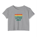 J316 We Need Jesus Womens Crop Top