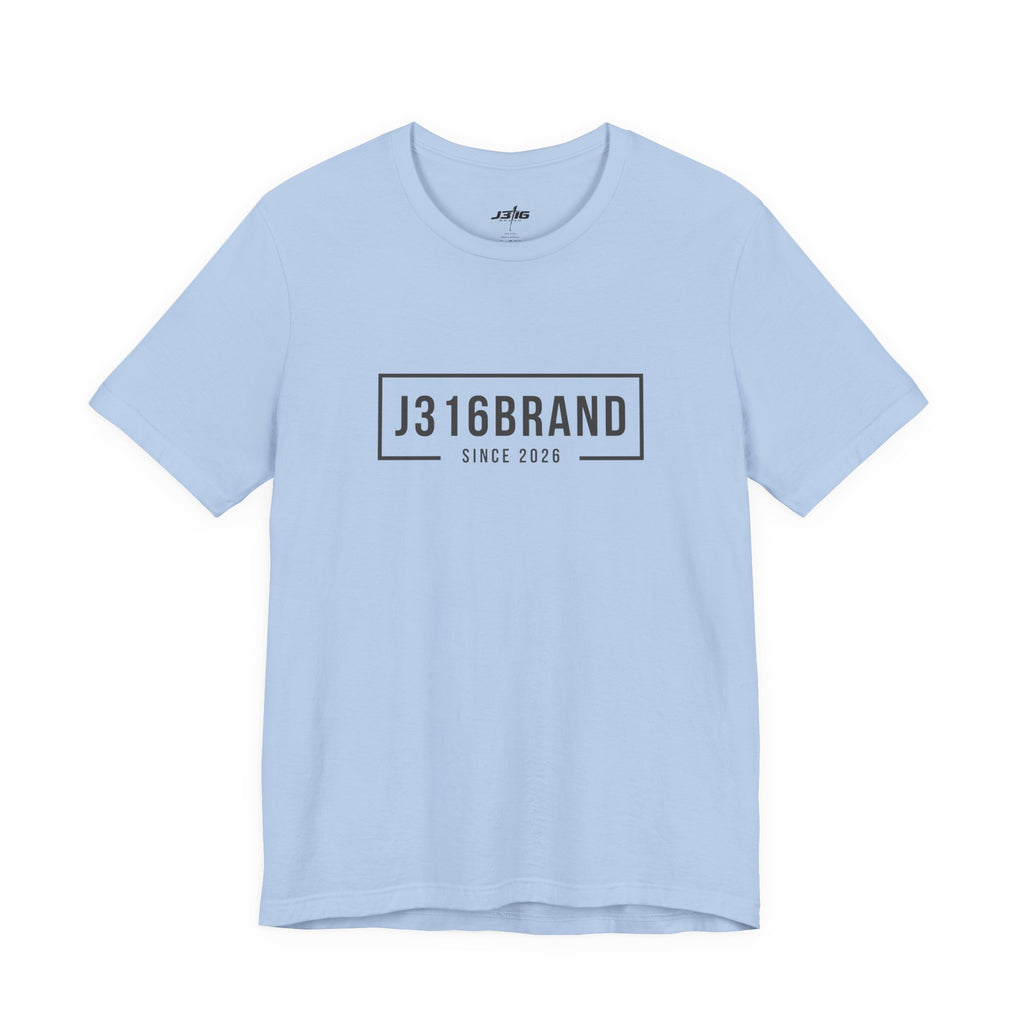J316BRAND Graphic Tee — Minimal Box Logo T-Shirt