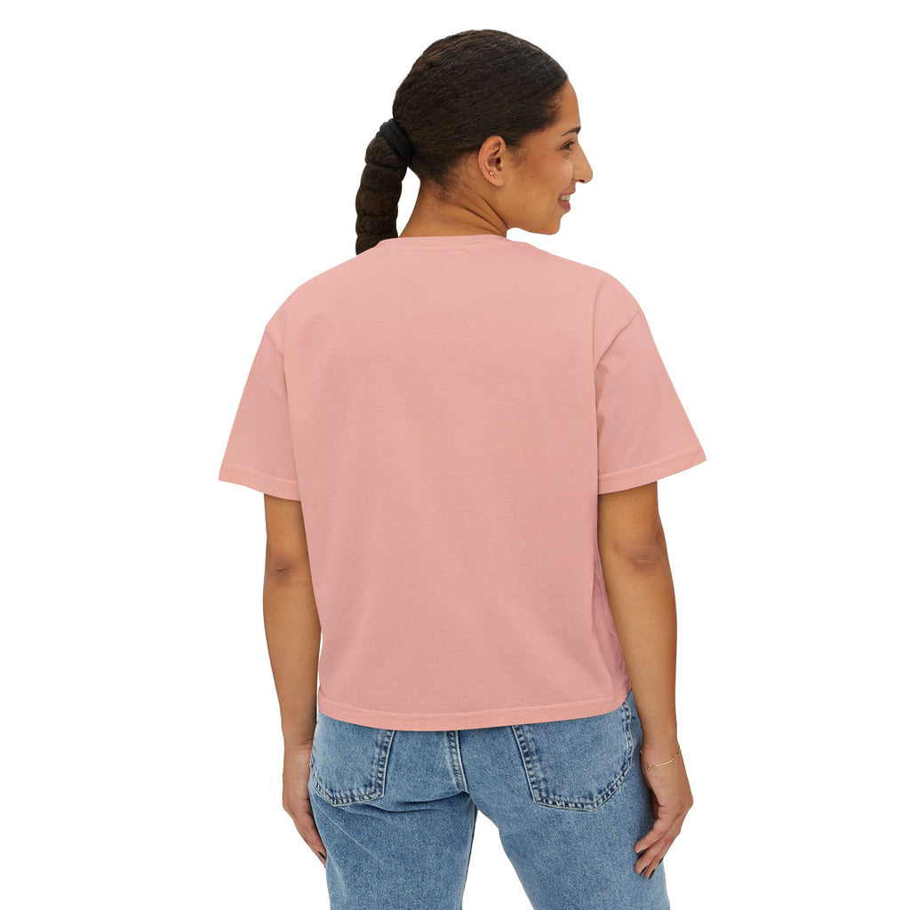 Boxy Tee — Minimal 'JBIG' Logo Women's Crop T-Shirt