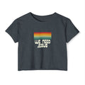 J316 We Need Jesus Womens Crop Top Dark