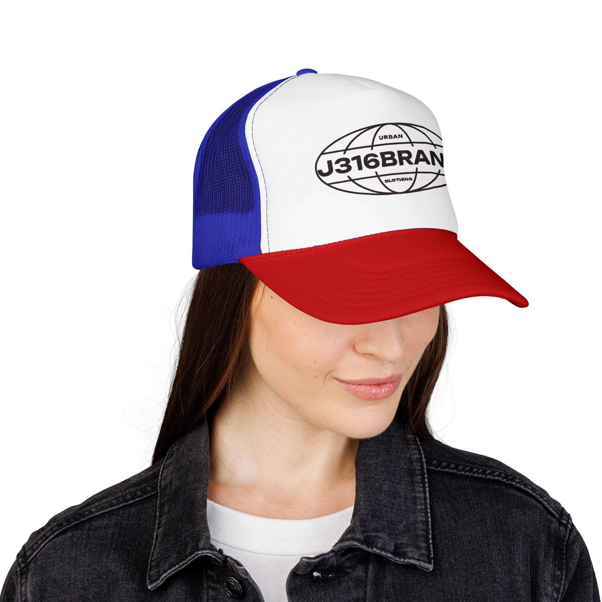 J316 Globe Foam Trucker Hat Dark