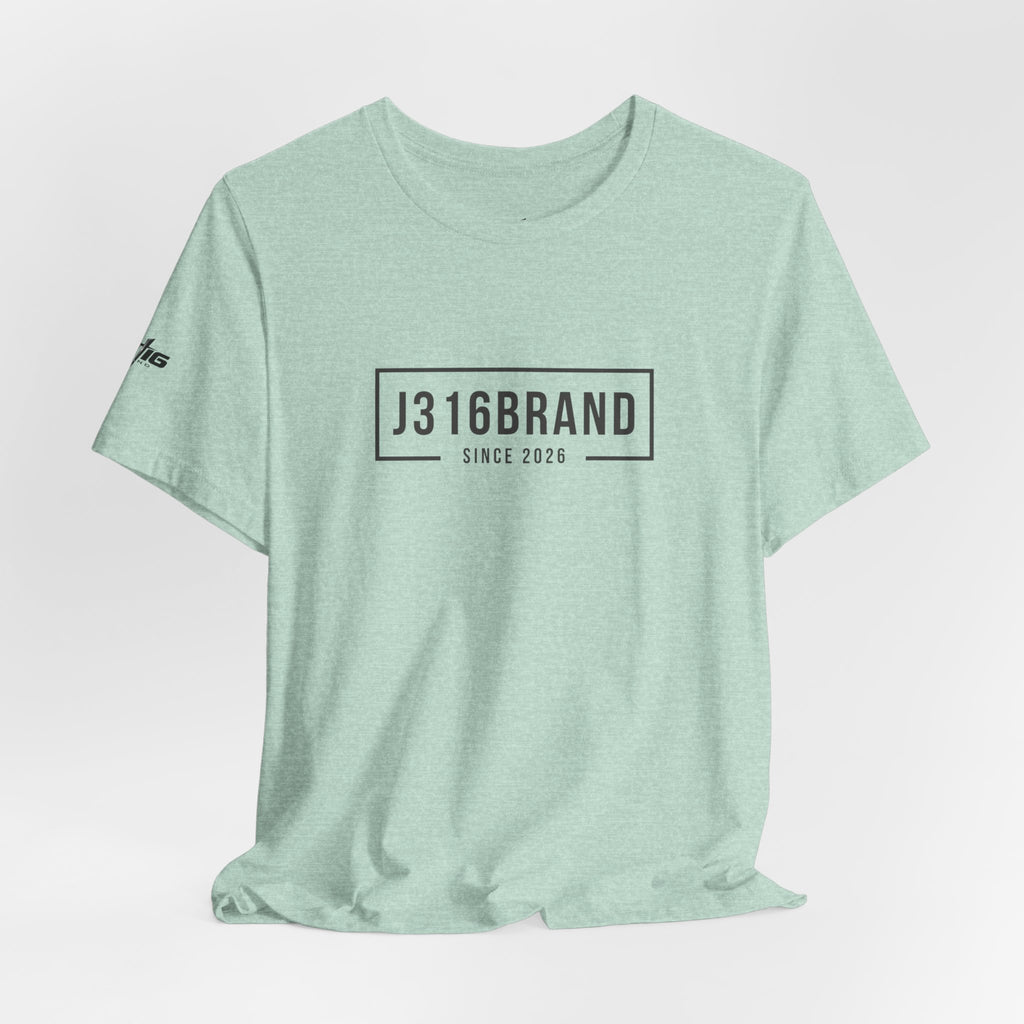 J316BRAND Graphic Tee — Minimal Box Logo T-Shirt