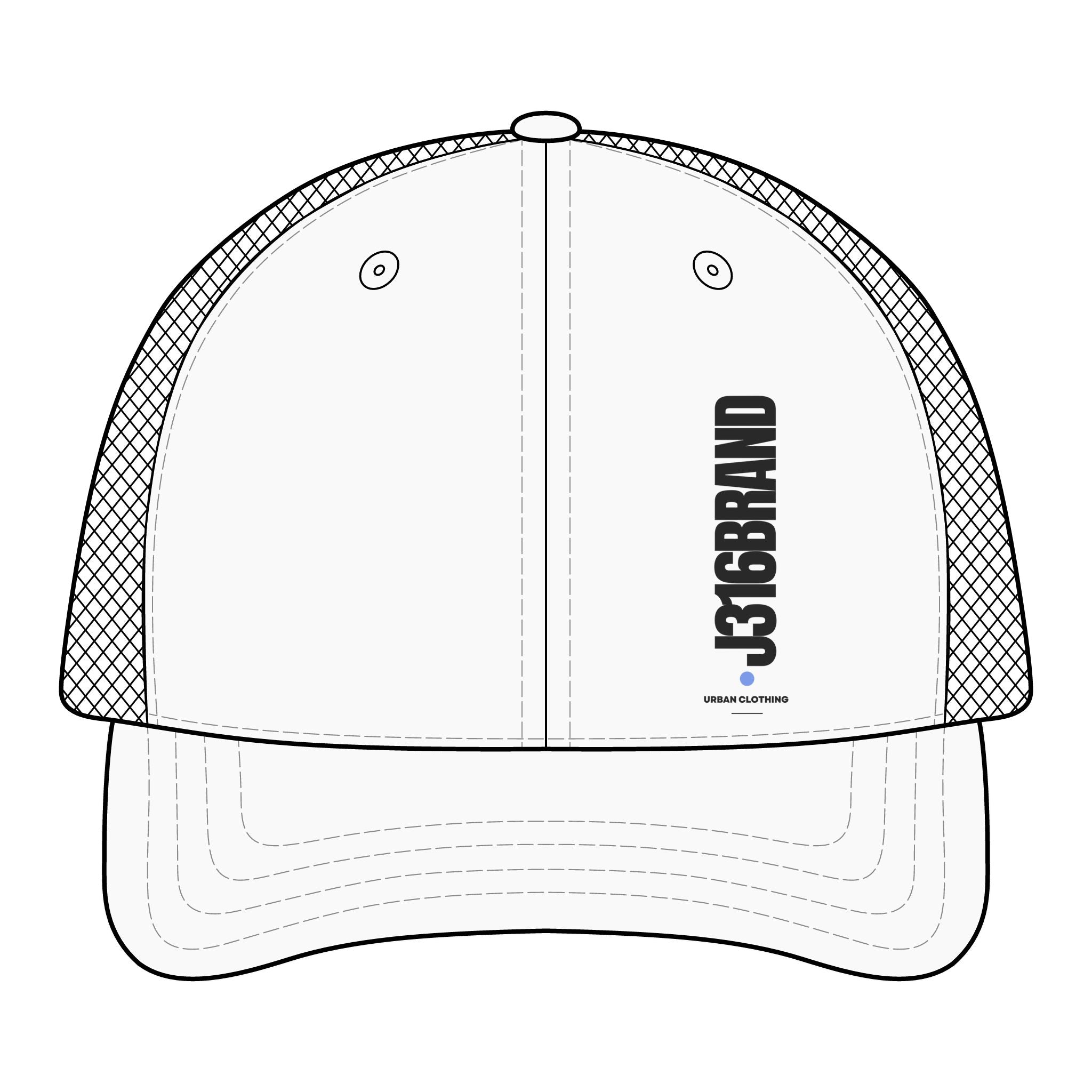 J316Brand Vertical Logo Flex Fit Cap