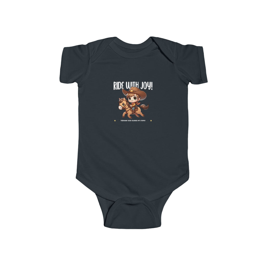 J316?Ride With Joy! Baby Bodysuit
